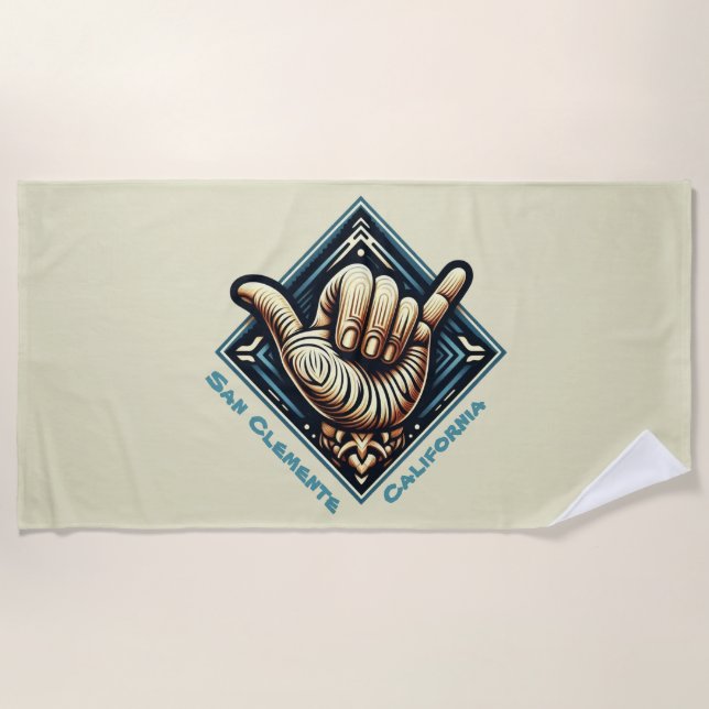 Handzeichen Strandtuch (Vorderseite)