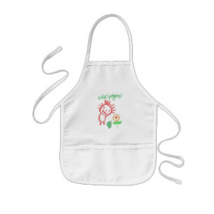 Handzeichnung Baby Kinderschürze