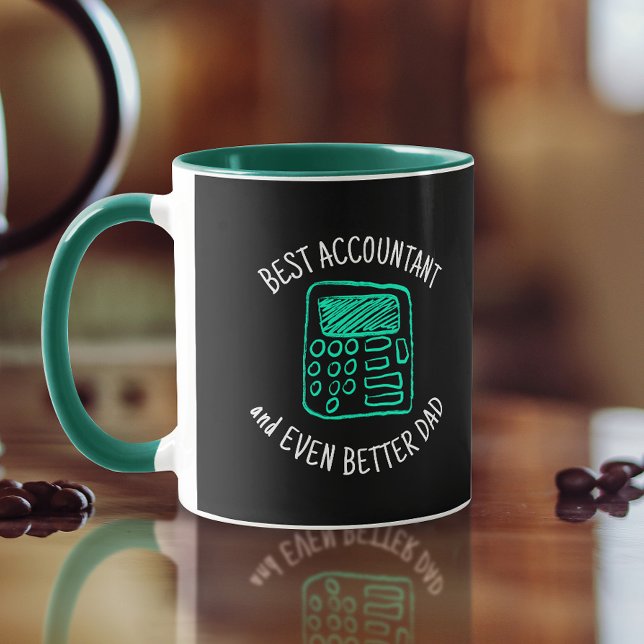 Handzeichnung des Rechner | Bester Vater Tasse (Von Creator hochgeladen)