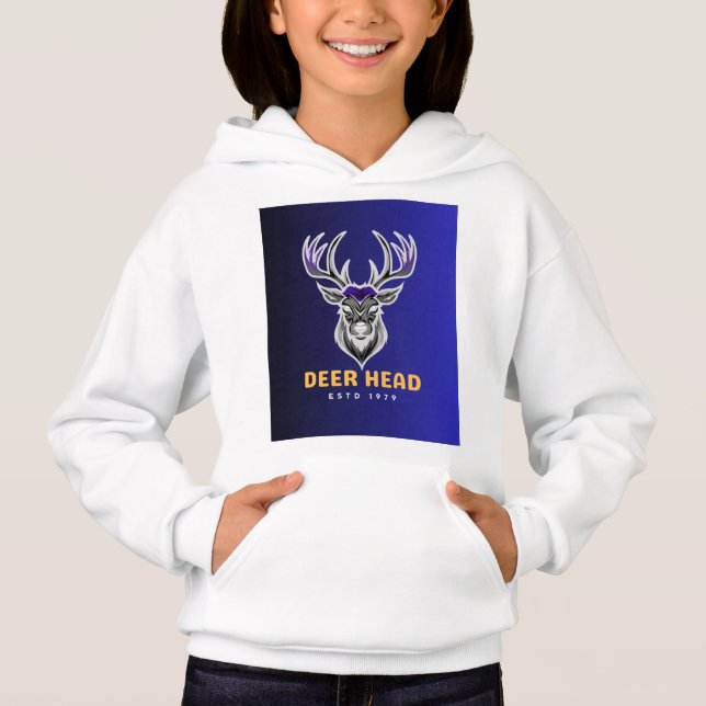Hanes Girls' ComfortBlend® Pullover Kapuzenpullove (Vorderseite)