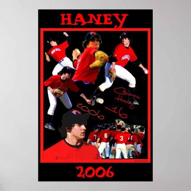 Haney Baseball Poster (Vorne)