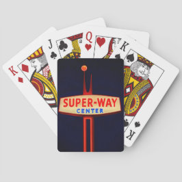 HANFORD, CALIFORNIA. SUPER-WAY PLAYING CARDS. SPIELKARTEN