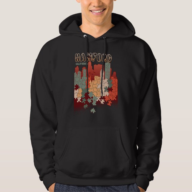 Hanford In California Travel Souvenir Hoodie (Vorderseite)