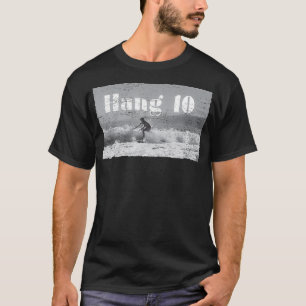 Hang 10 Surfer Reitwelle Retro gestört T-Shirt