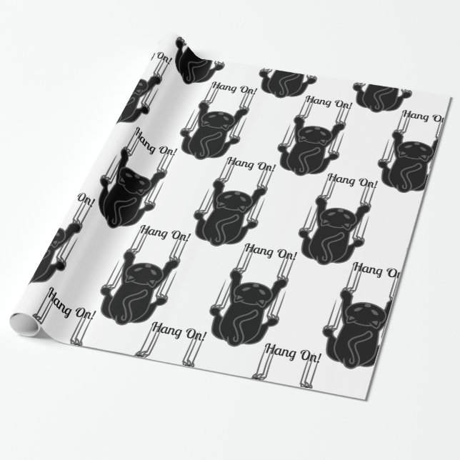 Hang auf Black Cat Thunder_Cove Geschenkpapier (Ungerollt)