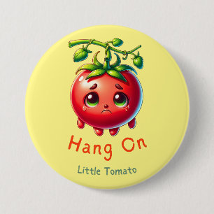 Häng auf Little Tomato T - Shirt, Tomato Lover Ges Button