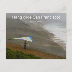 Hang glide San Francisco! Kalifornische Produkte Postkarte