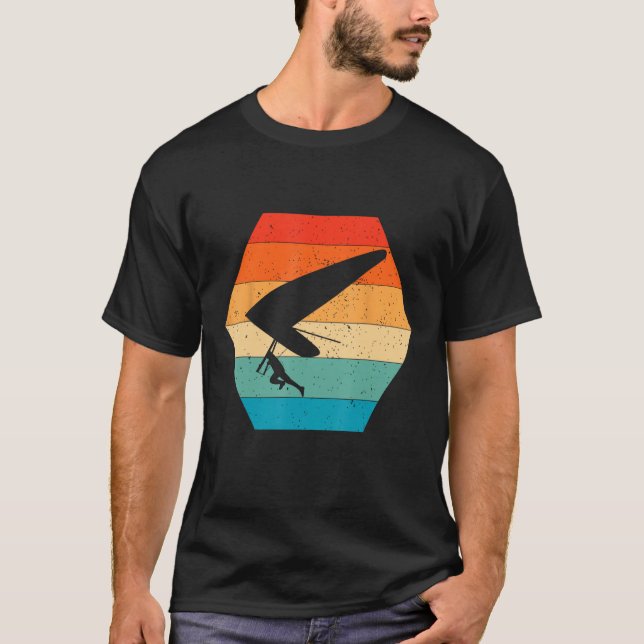 HANG GLIDER RETRO DESIGN T-Shirt (Vorderseite)