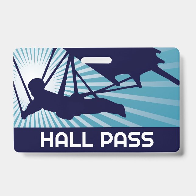 Hang Glider Teacher Hall Pass Ausweis (Vorderseite)