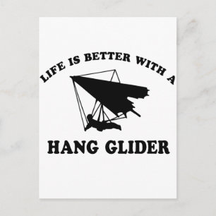 Hang Glider Vector Designs Postkarte