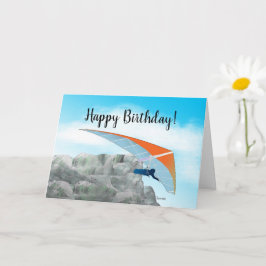 Hang Gliding Birthday Card Karte