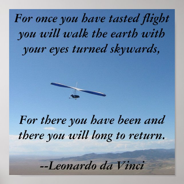 Hang Gliding Flight Poster (Vorne)