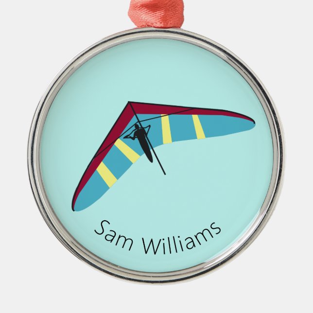 Hang Gliding Ornament Aus Metall (Vorne)