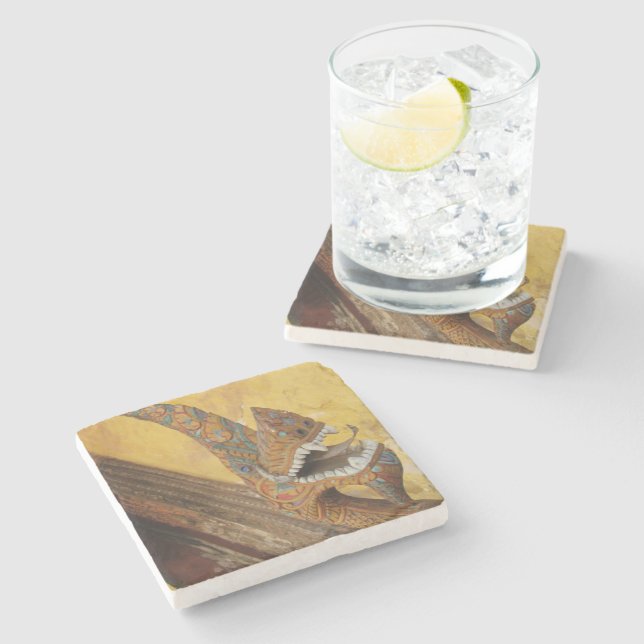 Hang Hod ... Naga in Vientiane, Laos Steinuntersetzer (Seitenansicht)