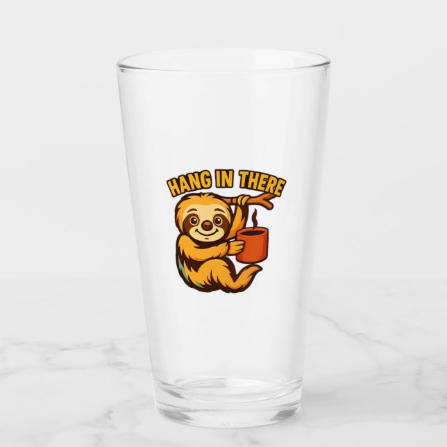 Hang in there baby sloth Classic T-Shirt Glas (Vorderseite)