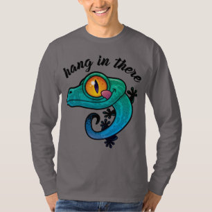 Hang in There farbenfroher Gecko T-Shirt