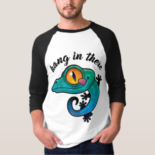 Hang in There farbenfroher Gecko T-Shirt