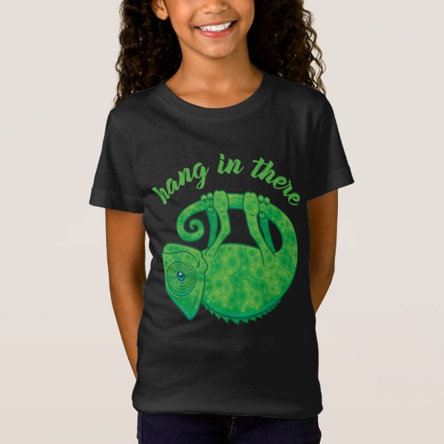 Hang In There Magical Chameleon T-Shirt (Vorderseite)