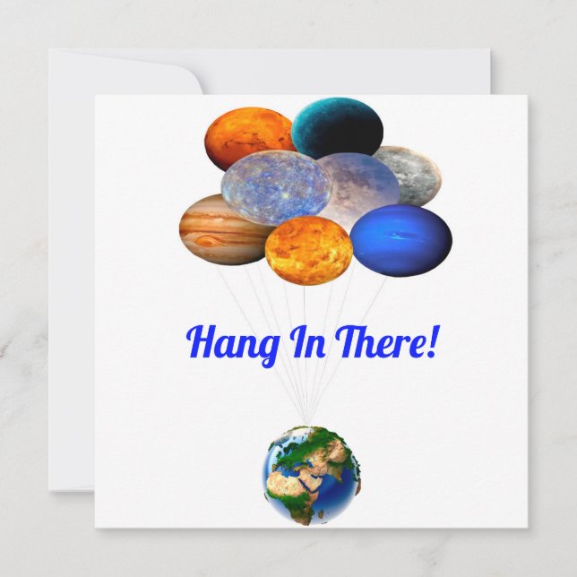 Hang in There Notecard Einladung (Vorderseite)