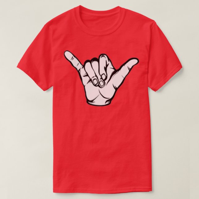 Hang Loose Hand T T-Shirt (Design vorne)