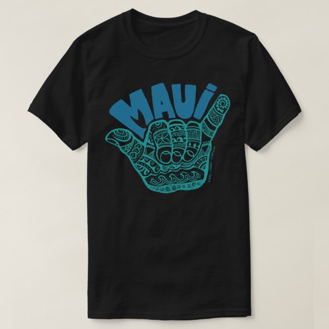 HANG LOOSE MAUI T-Shirt (Design vorne)