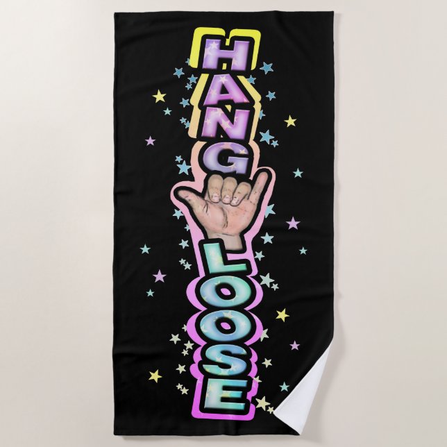 Hang Loose Strandtuch (Vorderseite)