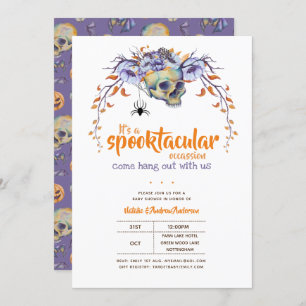 Hang out mit uns Spooktacular Halloween GothSpider Einladung
