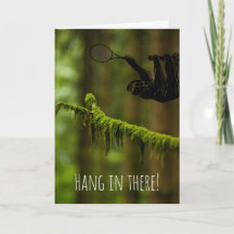 Hang rein! Sloth Tennis Player im Regenwald