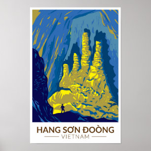 Hang Son Doong Cave Vietnam Reisen Art Vintag Poster