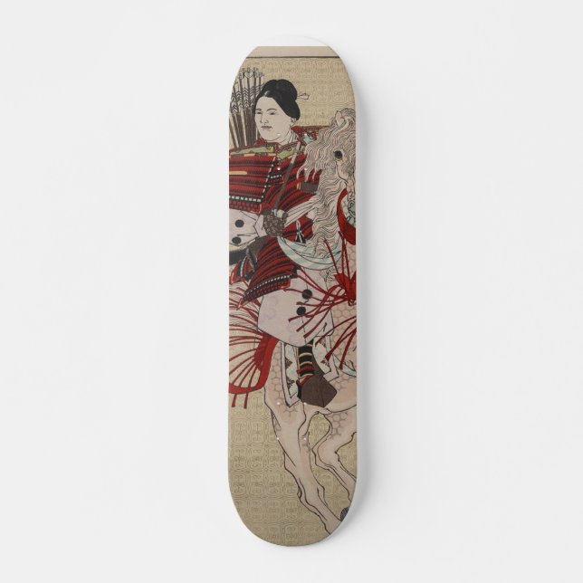 Hangakujo, weiblicher Samurai circa 1885 Skateboard (Vorne)