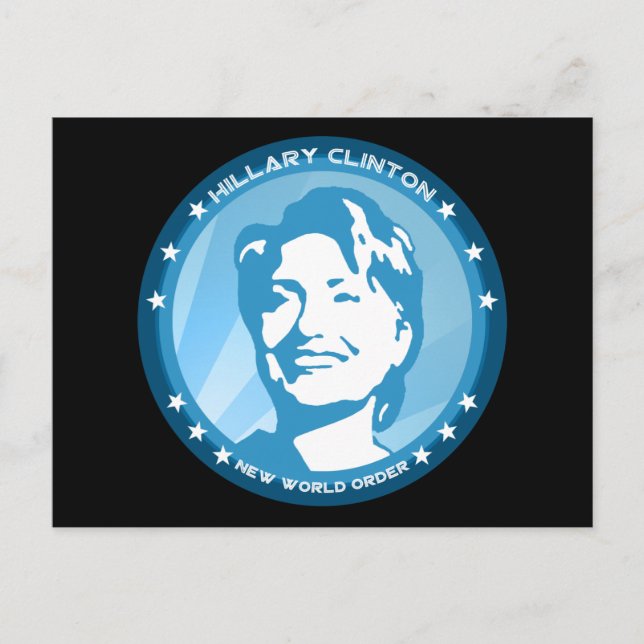 Hangclinton. Blau-Rochen: Postkarte (Vorderseite)