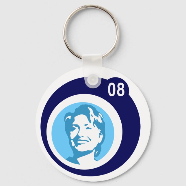 Hangclinton : blaue Blasen : Schlüsselanhänger (Vorderseite)