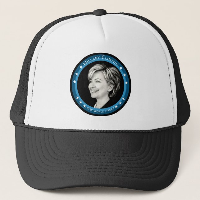 Hangclinton : blaue Rochen : Truckerkappe (Vorderseite)
