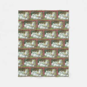 HÄNGE IM STABILEN, PFERD & CHICKEN FLEECE BLANKET