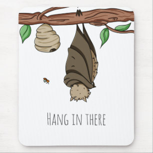 Hänge in There Bat Sleeping Cartoon Mousepad