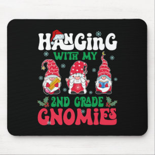 Hänge mit meinem Gnom in der 2. Klasse Weihnachten Mousepad