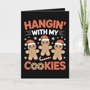 Hänge mit meinen Keksen Weihnachten Lebkuchen Xmas Karte
