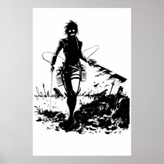 Hange Zoe Dark Shirt Poster