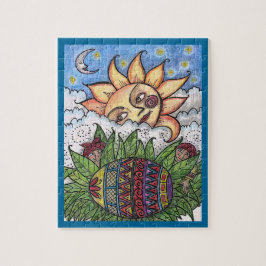 Hänge zu deinem Pysanka Ukrainisches Ostereis Puzzle