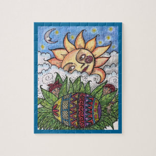 Hänge zu deinem Pysanka Ukrainisches Ostereis Puzzle