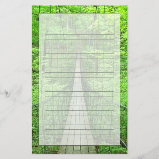 Hängebrücke Briefpapier (Vorderseite)