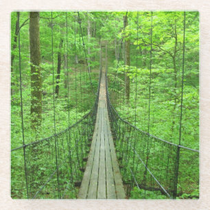 Hängebrücke Glasuntersetzer