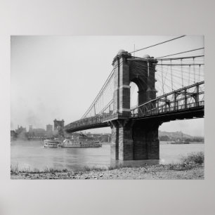 Hängebrücke Johns A. Roebling Poster