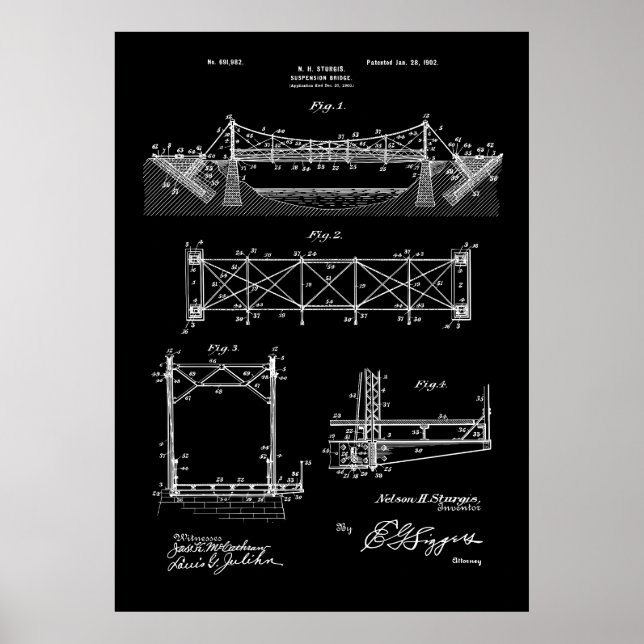 Hängebrücke Poster (Vorne)