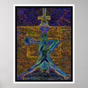 HANGED MAN on PREMIUM LEINWAND Poster