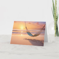 Hängematte am Strand bei Sunset