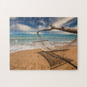 Hängematte auf dem Ufer Puzzle