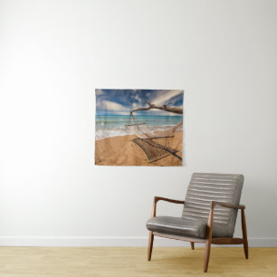 Hängematte auf dem Ufer Wandteppich