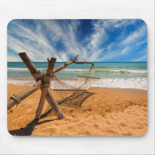 Hängematte auf einem tropischen Strandurlaubsort Mousepad
