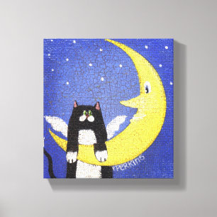 Hängen am Mond Leinwanddruck